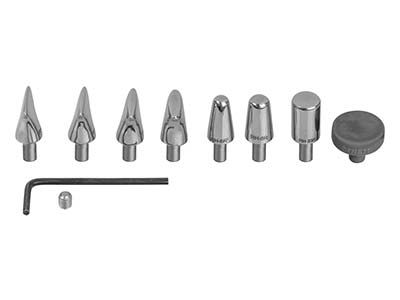 Kit marteaux de luxe avec 7 pannes métalliques et support, Fretz - Image Standard - 6