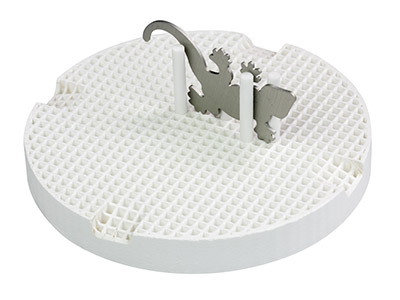 Lot de 2 plaques rondes en céramiques nid d'abeille, diamètre 76 mm - Image Standard - 2