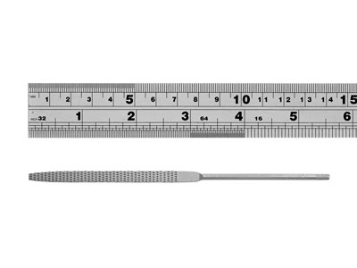 Jeu de 6 limes râpe pour cire, 140 mm grain fin, Vallorbe - Image Standard - 6