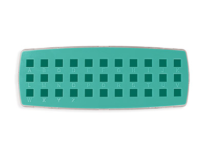 Boîte de rangement Verte pour poinçons Lettres 3 mm, ImpressArt - Image Standard - 2