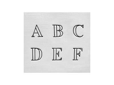 Poinçons ImpressArt, Alphabet Arcadia Majuscules, 3 mm - Image Standard - 5