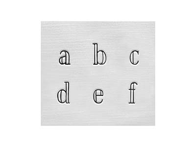 Poinçons ImpressArt, Alphabet Arcadia Minuscules, 3 mm - Image Standard - 5