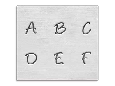 Poinçons ImpressArt Basic, Alphabet Bridgette Majuscules, 3 mm - Image Standard - 2