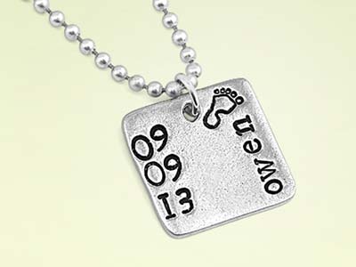 Jeu de 2 poinçons ImpressArt Signature, Motifs Pieds, 6 mm - Image Standard - 2