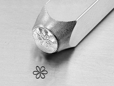 Poinçon ImpressArt Signature, motif petite Fleur fantaisie, 3 mm - Image Standard - 2