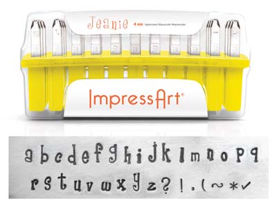 Poinçons ImpressArt, Alphabet Jeanie Minuscules, 4 mm - Image Standard - 1