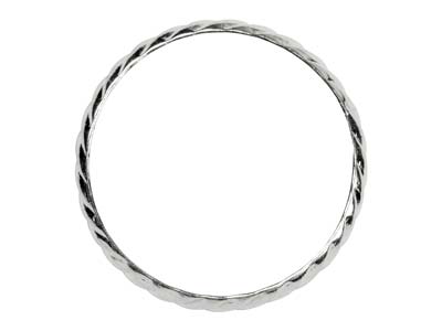 Bague anneau motif spirale 3 mm, Argent 925, doigt 53 - Image Standard - 2