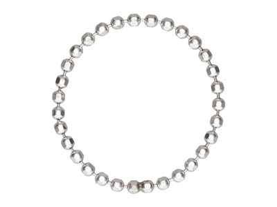 Bague anneau perlé 1,50 mm, Argent 925, doigt 5354