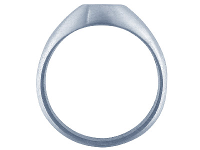 Chevalière à sertir pour pierre ovale 8 x 6 mm, Argent 925, doigt 59