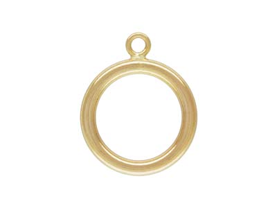 Fermoir fantaisie anneau 15 mm et barrette, Gold filled - Image Standard - 2
