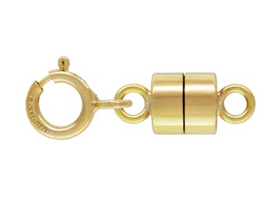 Fermoir magnétique avec anneau ressort, Gold filled