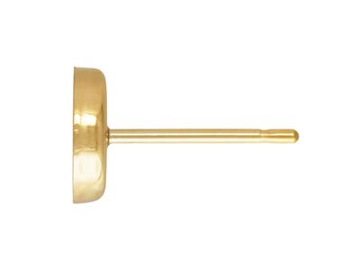 Tige Cabochon 6 mm, Gold filled, la pièce - Image Standard - 2