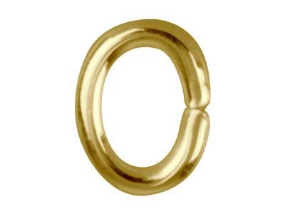Anneau de bout ovale 6 mm, Doré*, sachet de 100 - Image Standard - 2
