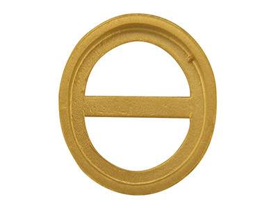 Sertissure ovale 9 x 7 mm, Or jaune 9k - Image Standard - 2
