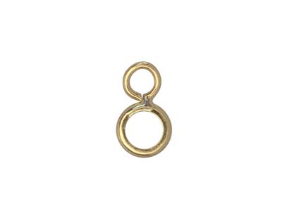 Pendentif pour cabochon rond 3 mm, Or jaune 9k - Image Standard - 3