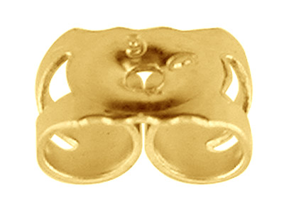 Poussette Belge moyen modèle, Or Jaune 9k, sachet de 3 paires - Image Standard - 2