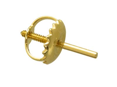 Tige filletée avec papillon, Or jaune 9k, la pièce - Image Standard - 4