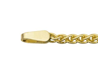 Embout de chaîne plat 3 mm, Or jaune 9k - Image Standard - 2