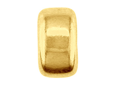 Intercalaire plat léger 2 trous 4 mm, Or jaune 9k - Image Standard - 2