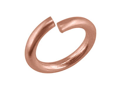 Anneau de bout lourd ouvert 5 mm, Or rouge 9k - Image Standard - 3