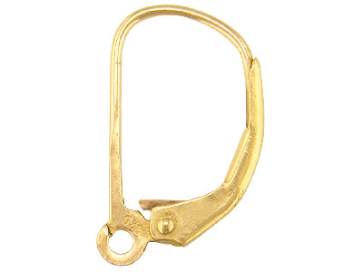 Dormeuse avec anneau, Or jaune 18k, à la pièce - Image Standard - 1
