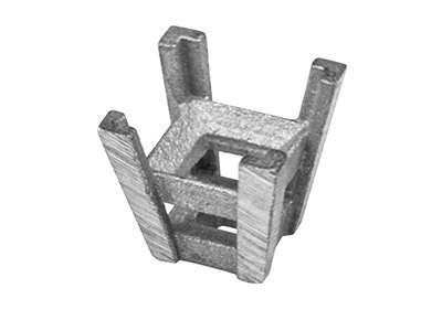 Chaton 4 griffes pour pierre carrée de 0,5 ct (4,37 mm), Or gris 18k Pd 13. Réf. 2060 - Image Standard - 2