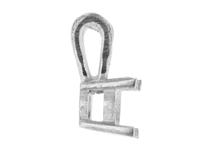 Chaton 4 griffes pour pierre ronde de 5 mm, Or gris 18k Pd 13. Réf. 02085 - Image Standard - 3