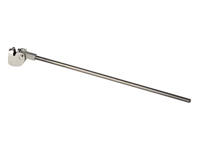 Système broche tige simple avec ressort, Or gris 18k Pd 11. Réf. 07205 - Image Standard - 3