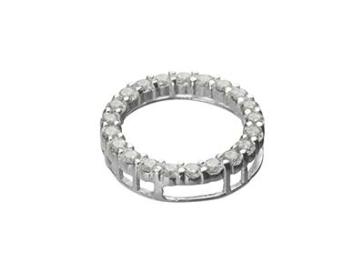 Cercle de Vie 14 mm avec Oxydes de Zirconium, Argent 925 - Image Standard - 2