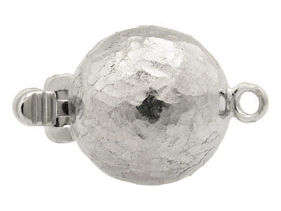 Fermoir Boule martelée 7 mm, Argent 925 - Image Standard - 2