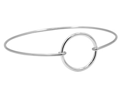 Bracelet rigide interchangeable, 17,50 cm, Argent 925 - Image Standard - 2