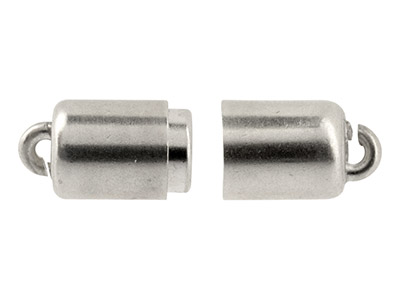 Fermoir magnétique Cylindrique, 6 x 16 mm, Argent 925. Réf. 28008 - Image Standard - 3