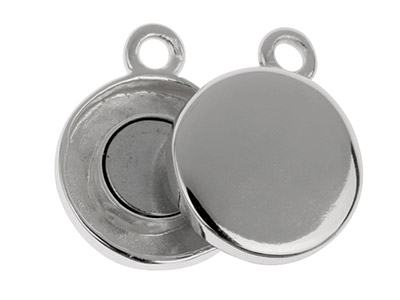 Fermoir magnétique rond 11 mm, Argent 925 - Image Standard - 3