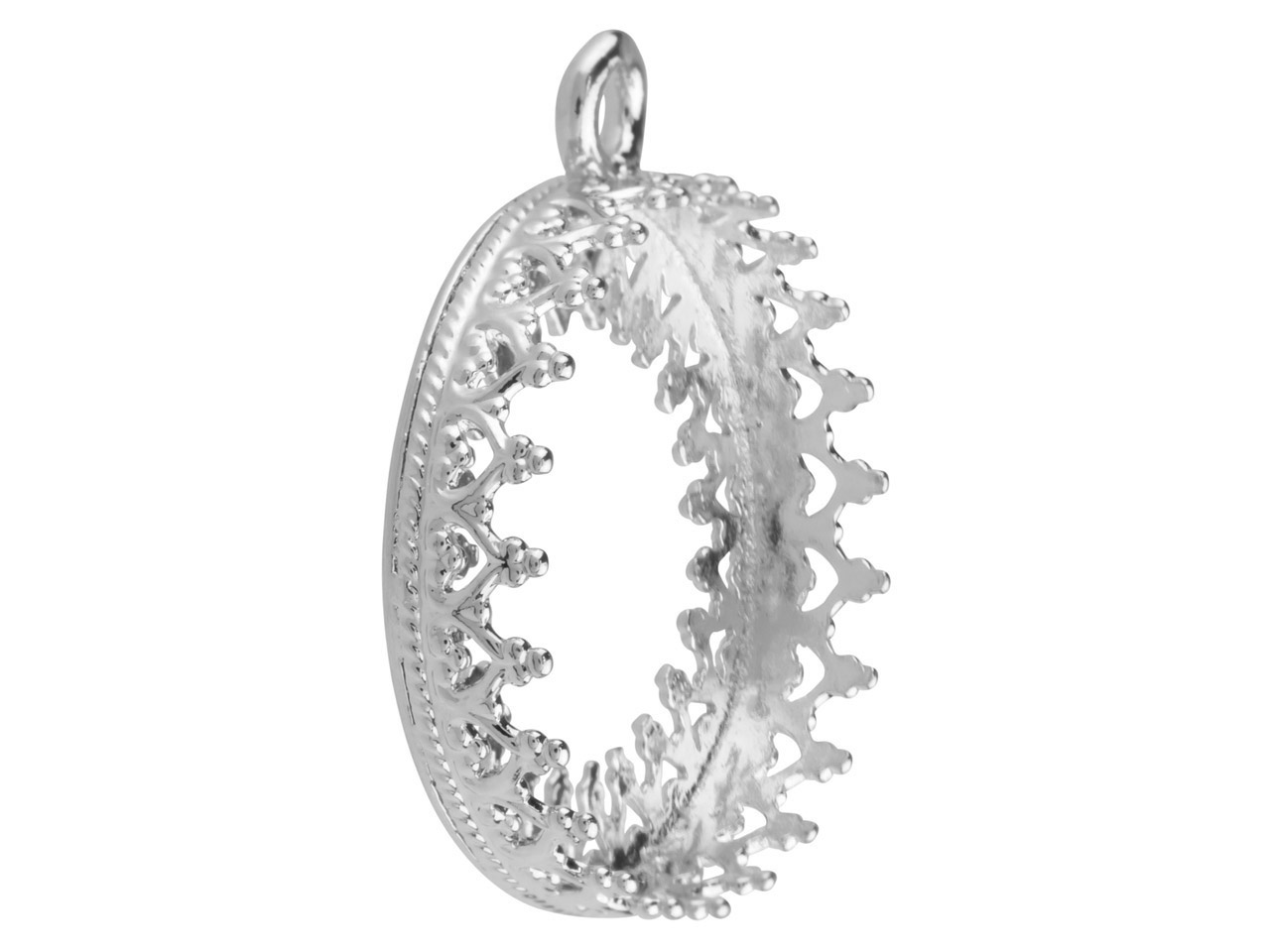 Achetez Pendentif pour femme Vaetilda en Argent Blanc Saphir Cabochon 4