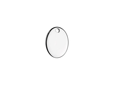 Ebauche pendentif Ovale 8 x 6 mm, Argent 925, sachet de 5