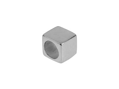 Intercalaire Cube 4 x 4 mm, Argent 925, sachet de 3