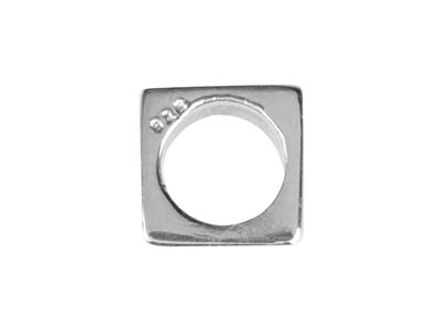 Intercalaire Cube 6 x 6 mm, Argent 925, sachet de 3 - Image Standard - 2