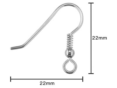 Crochet fil, Argent 925. Réf. 07462, sachet de 3 paires - Image Standard - 3