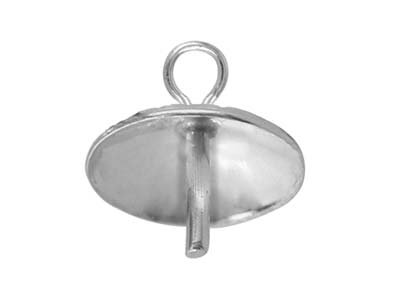 Bélière pour perles avec calotte 3 mm, Argent 925, sachet de 10 - Image Standard - 2