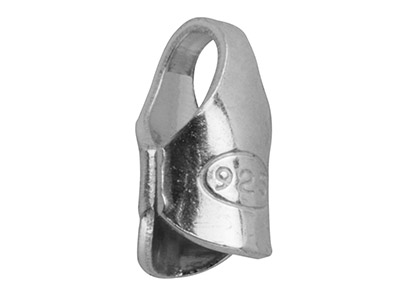 Embout de chaîne diamètre intérieur 2,4 mm, Argent 925, sachet de 10 - Image Standard - 2