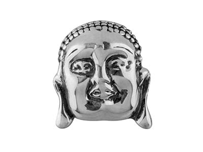 Charm Boule, motif Bouddha 10 mm, Argent 925 - Image Standard - 1