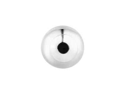 Boule 1 trou avec calotte 3 mm, Argent 925 - Image Standard - 2