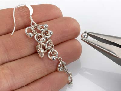 Boule lisse 2 trous 4 mm, Argent 925. Réf. 4800, sachet de 20 - Image Standard - 4