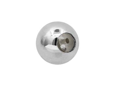 Boule d'arrêt 4 mm 2 trous, coeur en silicone, Argent 925 - Image Standard - 3