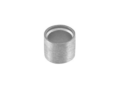 Douille cylindrique pour pierre ronde 6 mm, Argent 925