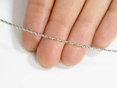 Fil tressé diamanté 2,00 mm, Argent 925 demi-dur - Image Standard - 3