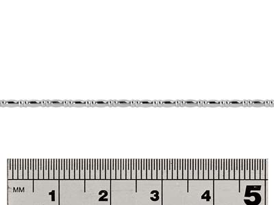 Fil perlé alterné, Ovale et Rondelle 1,55 mm, Argent 925 demi-dur - Image Standard - 2