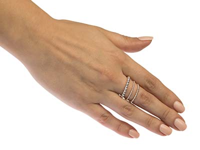 Fil perlé 2,50 mm, Argent 925 demi-dur - Image Standard - 3