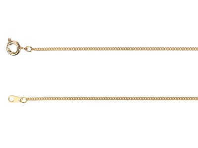 Chaîne maille Gourmette 1,2 mm, 45 cm, Doré* - Image Standard - 2