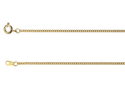 Chaîne maille Gourmette 1,8 mm, 45 cm, Doré* - Image Standard - 2